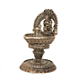 Brass Lakshmi Diya Goddess Lakshmi Brass Oil Lamp for Home Temple, Puja & Diwali Decoration BH11968