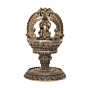 Brass Lakshmi Diya Goddess Lakshmi Brass Oil Lamp for Home Temple, Puja & Diwali Decoration BH11968