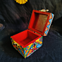 fish flower painting jewellery box