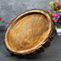 Round Wooden Serving Tray  Multipurpose