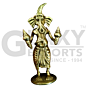 God 4-inch musical Ganesh with Maracas - GI Certified Bengal Dokra