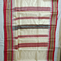Vidarbha Tussar Karvathi Saree with Red Border