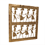 Brass Bastar Art Frame Wall Hanging Traditional Tribal Dhokra Brass Wall Decor for Home & Office BH11940