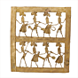 Brass Bastar Art Frame Wall Hanging Traditional Tribal Dhokra Brass Wall Decor for Home & Office BH11940
