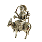 Brass Meldi Maa Idol | Meldi Mata Brass Murti for Home Temple & Pooja Decor,BH11314