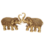 Large Brass Elephant Pair Wall Hanging BH11927