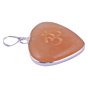 Coral Orange Aventurine Heart Pendant for Reiki Healing