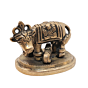Brass Cow & Calf Idol Statue for Home Temple & Decor, BH11978