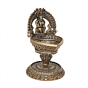 Brass Lakshmi Diya Goddess Lakshmi Brass Oil Lamp for Home Temple, Puja & Diwali Decoration BH11968