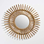Handcrafted Rattan Wall Mirror