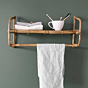 Bamboo Shelf, Wall Rack Cane for Home