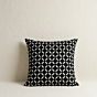 Black Applique Cutwork Cushion Cover