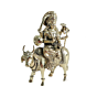 Brass Meldi Maa Idol | Meldi Mata Brass Murti for Home Temple & Pooja Decor,BH11314