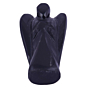Handcarved Black Obsidian Angel Figurine