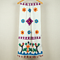 White Dupatta with Colorful Applique Motifs | Ethnic Casual Stole