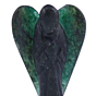 Handcarved Dark Green Aventurine Angel Figurine