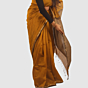 Elegant Mustard Gold Maheshwari Handloom Saree