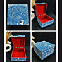 Blue Color Fish Painting Jewelley Box