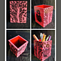 Owl Paintin Stationary Organiser