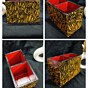 Golden Fish Painting Stationery Organiser
