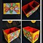 Orange Peacock stationary Organiser