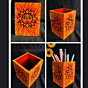 Sun Painting Stationary  Pen Organiser