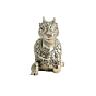 Brass Nandi Idol | Nandi Bull Statue for Home Temple & Shiv Pooja, BH11360