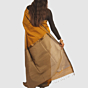 Elegant Mustard Gold Maheshwari Handloom Saree