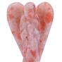 Handcarved Sunstone Angel Figurine
