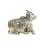 Brass Nandi Idol | Nandi Bull Statue for Home Temple & Shiv Pooja, BH11360