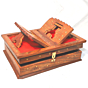 Santarms Handmade Wooden Holy Book Stand for Reading  Geeta Stand Foldable Rehal Holy Books Book Box Quran Sharif Granth Pooja Bhagwat Geeta Holder Rihal Bible Ramayana