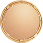 Rattan Frame Round Mirror | Large -16" Dia