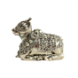 Brass Nandi Idol | Nandi Bull Statue for Home Temple & Shiv Pooja, BH11360