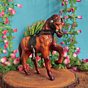 Leather Horse Showpiece for Home Decor Decorative Handmade Leather Horse Statue BH11854