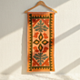 Orange Embroidered Table Runner | Decorative Dining Linen
