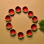 Handcrafted Natural Mitti Diyas for Diwali | Pack of 11