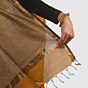 Elegant Mustard Gold Maheshwari Handloom Saree
