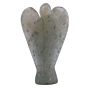 Handcarved Prehnite Stone Angel Figurine