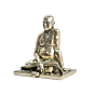 Swami Samarth Maharaj Brass Statue for Pooja Room, Spiritual Decor & Devotional Worship BH11261