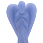 Handcarved Angelite Stone Angel Figurine