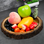 Round Wooden Serving Tray  Multipurpose