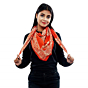 Eri Silk Printed Scarf | Red | 1.1 meter
