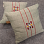 Manipuri Cushion pure cotton  pack of  2 grey colour. 