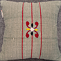 Manipuri Cushion pure cotton  pack of  2 grey colour. 
