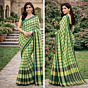 Gamcha saree, with blouse & Check pattern
