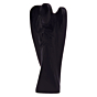 Handcarved Black Obsidian Angel Figurine