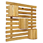 Handmade Bamboo Wall Hanging | Size- L-38 cm, W-38 cm, H-8 cm