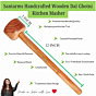 Santarms Wooden Hand Masher Combo for Kitchen Traditional Dal Ghotni  Lassi Maker  Mathani for Mashing, Mixing Churning Handmade Natural Wood Handle Buttermilk Curder Manual Beater 