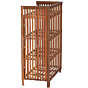 manufactree bamboo rack 4-teir ,self mounted for shoes and books storage