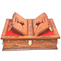 Santarms Handmade Wooden Holy Book Stand for Reading  Geeta Stand Foldable Rehal Holy Books Book Box Quran Sharif Granth Pooja Bhagwat Geeta Holder Rihal Bible Ramayana